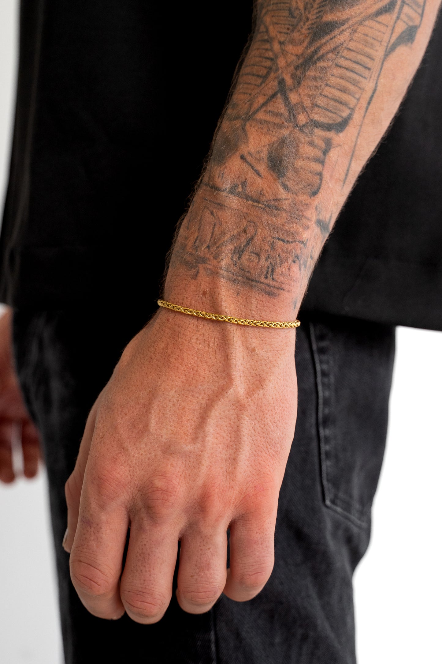 Wheat Bracelet (Gold) 3MM