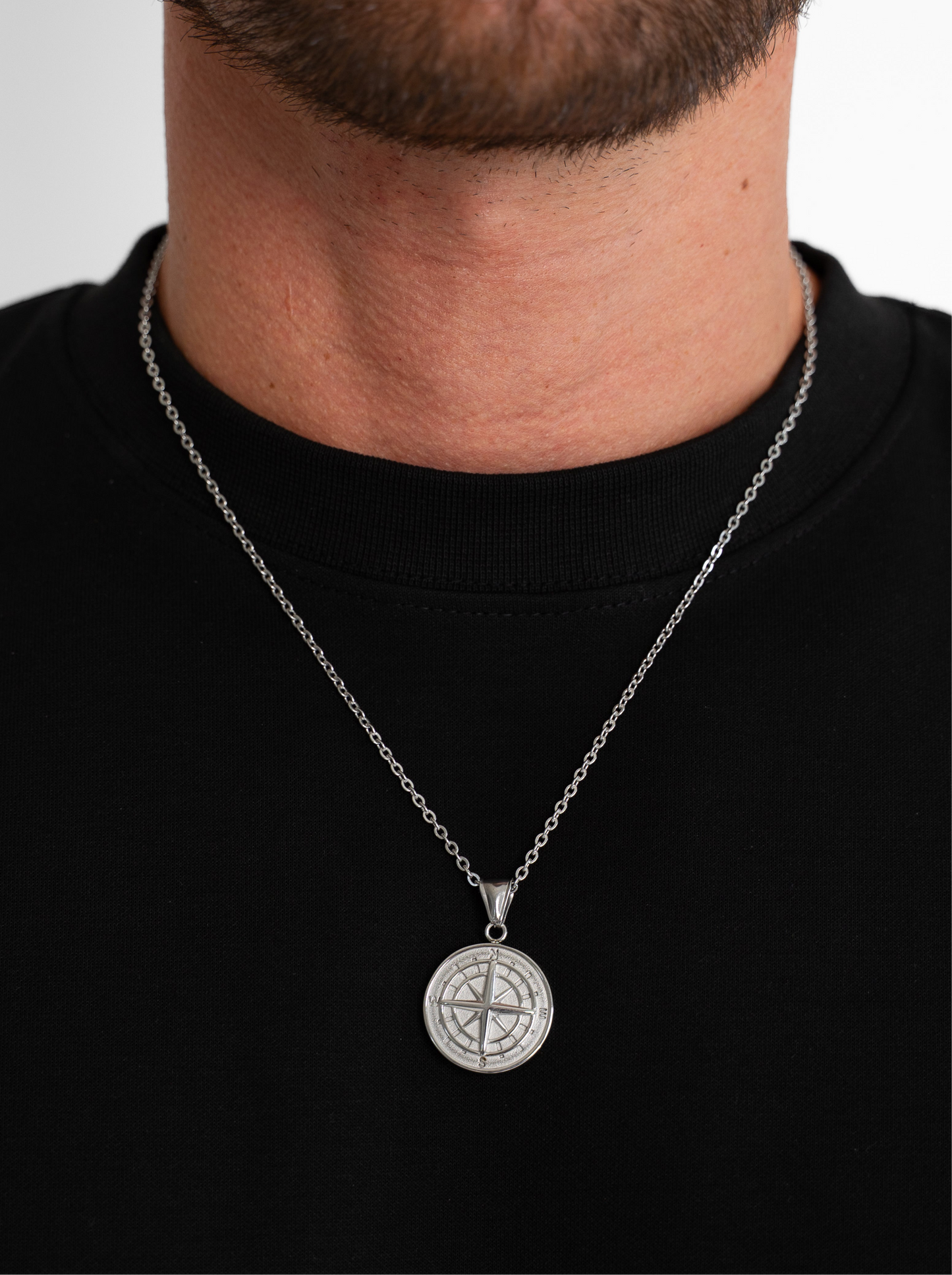 Compass Pendant (Silver)