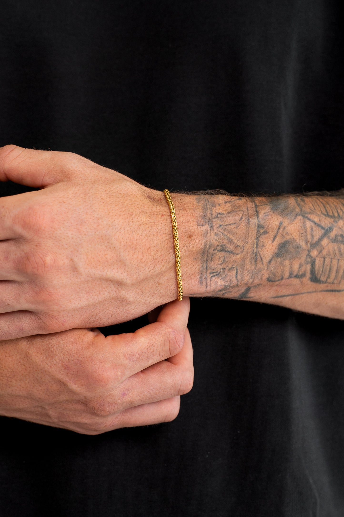 Wheat Bracelet (Gold) 3MM