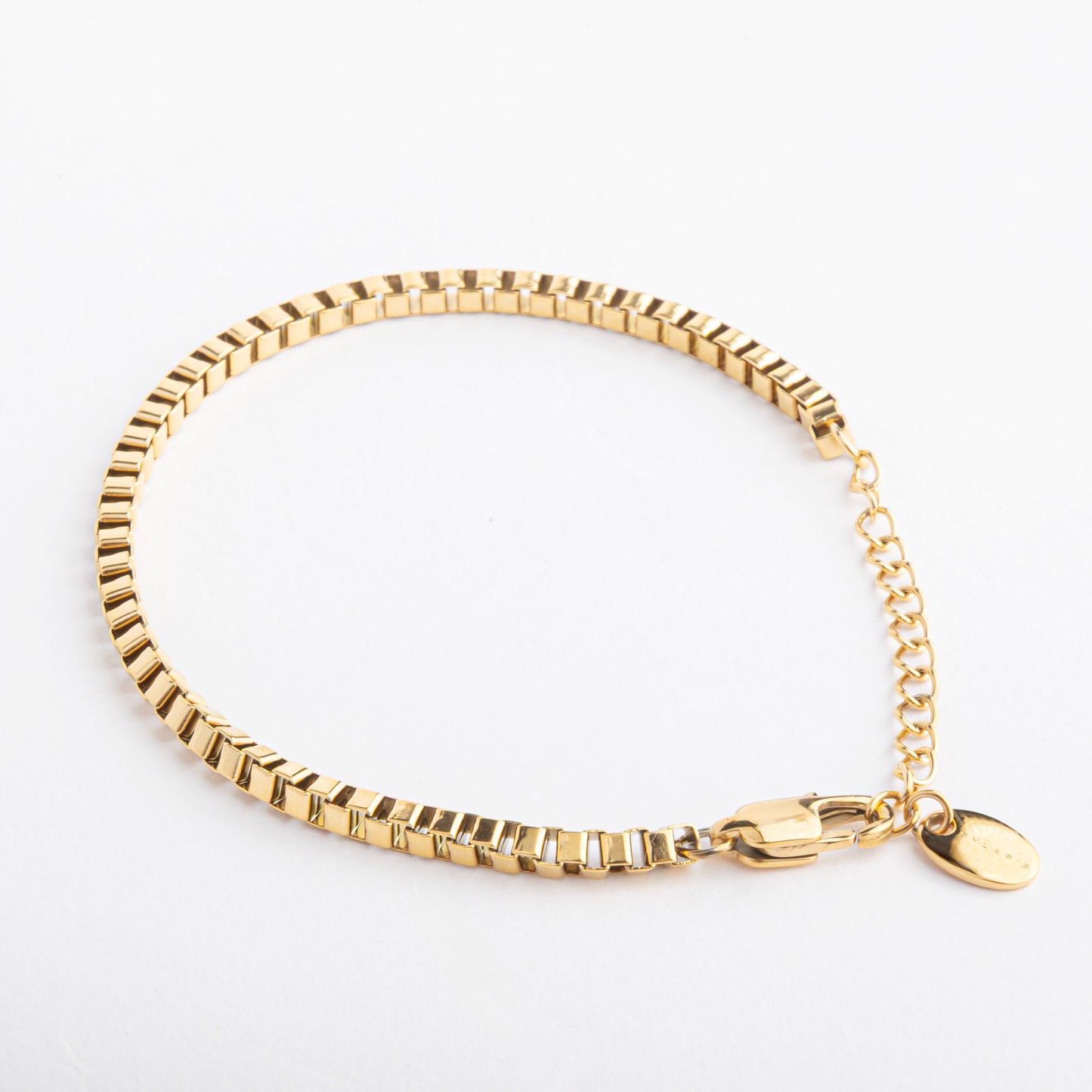 Box Bracelet (Gold) 3MM