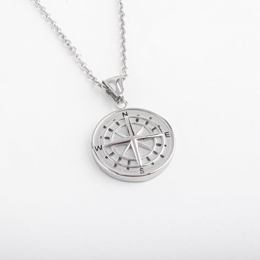 Compass Pendant (Silver)