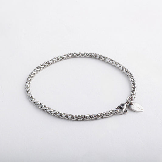 Wheat Bracelet (Silver) 3MM