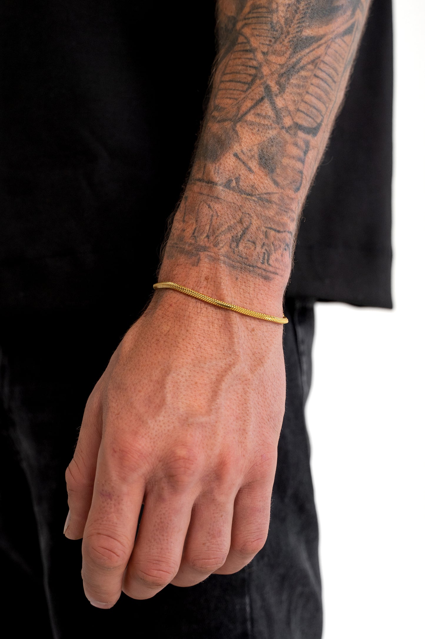 Snake Bracelet (Gold) 3MM