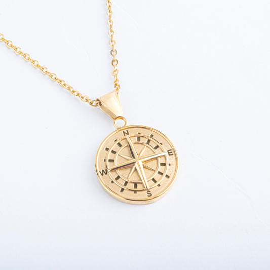 Compass Pendant (Gold)