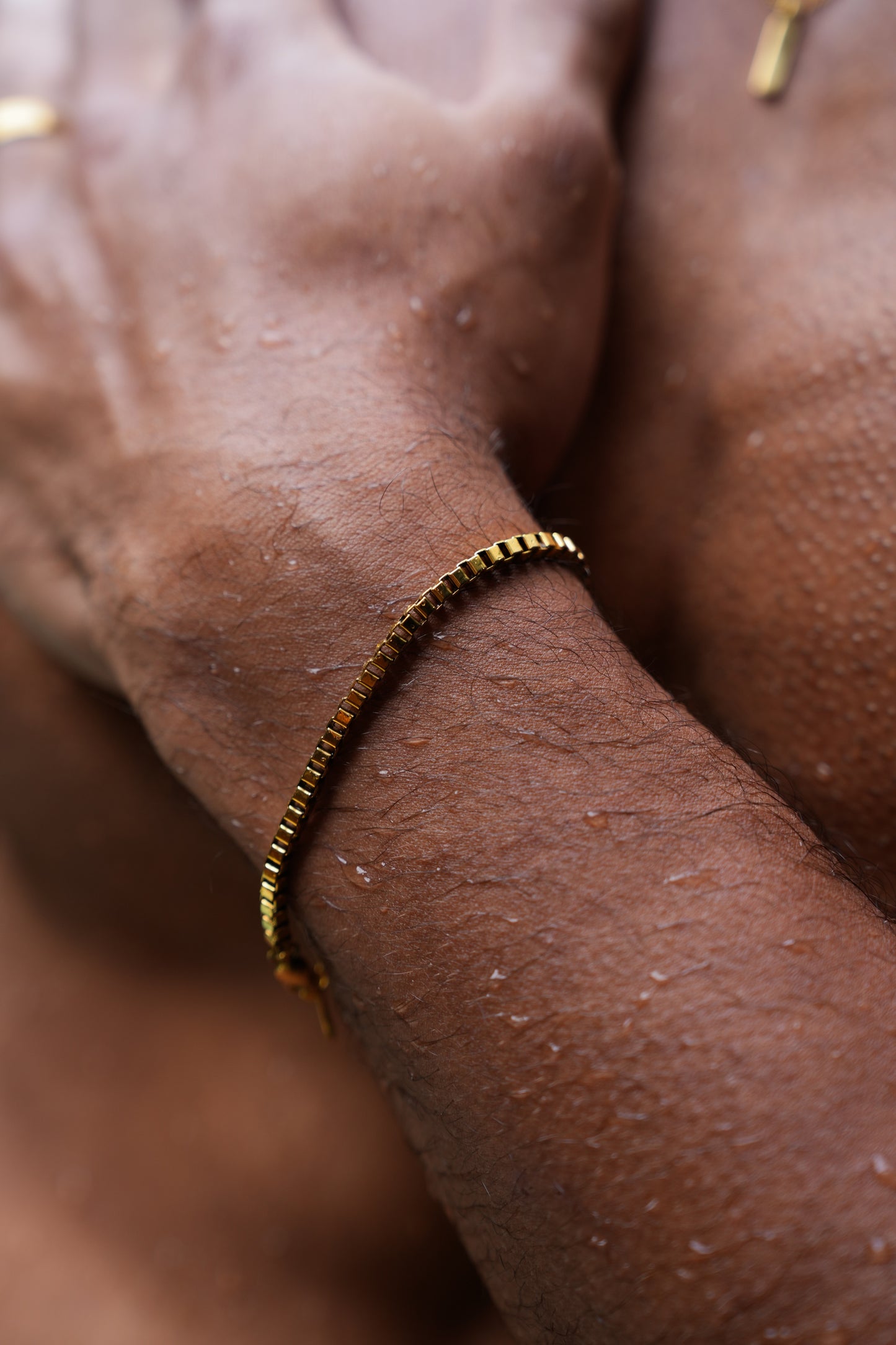 Box Bracelet (Gold) 3MM